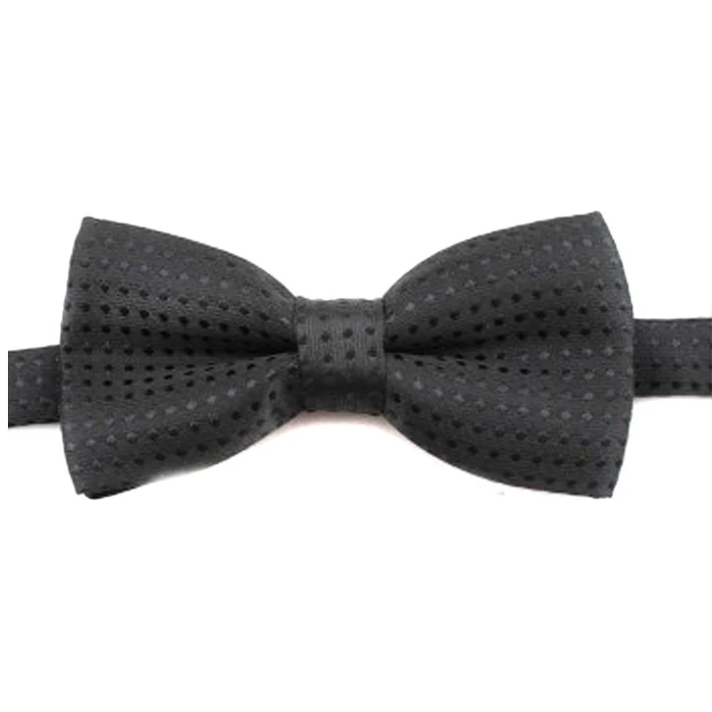 Модный детский Официальный галстук-бабочка, Детские классические галстуки-бабочки в горошек, цветные галстуки-бабочки для свадебной вечеринки, галстуки для мальчиков, смокинг, галстук-бабочка - Цвет: Черный