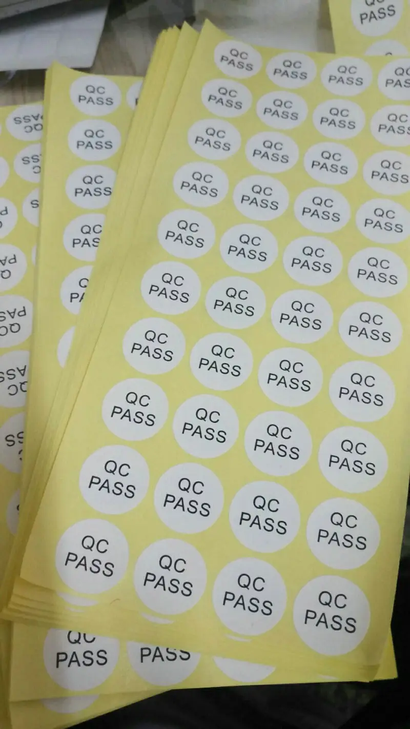 Redondas do qc Passagem do Certificado 10*10mm da Data do Mês do Ano da Etiqueta da Passagem Pces Etiquetas Certificado 200 - do 3 da data do mês do ano da