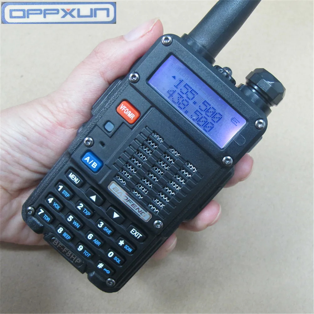 OPPXUN F8HP 8 Вт walkie taklie трансивер VHF UHF двухдиапазонный F8HP 136-174/400-520 МГц Ham CB FM двухстороннее радио