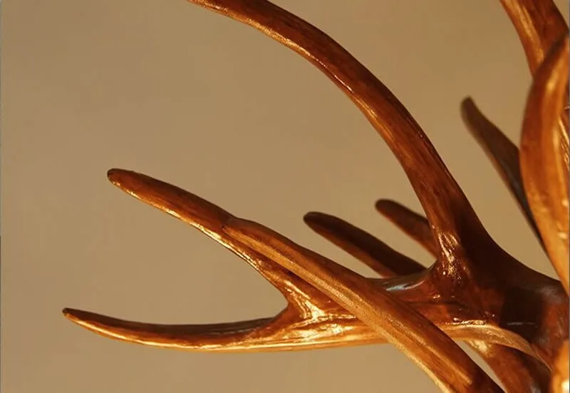 6 + 3 глава 9 + 3 головы 9 + 6 глава 9 + 9 глава свечи Antler люстра американский ретро Смола рог оленя Лампы для мотоциклов украшения дома Освещение E14