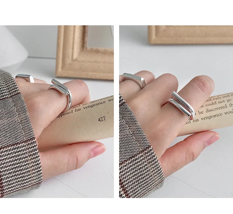 F.I.N.S 925 Серебряное женское кольцо ручной работы, кольца на палец, простое серебро 925 пробы, свадебное обручальное кольцо, минималистическое тонкое ювелирное изделие