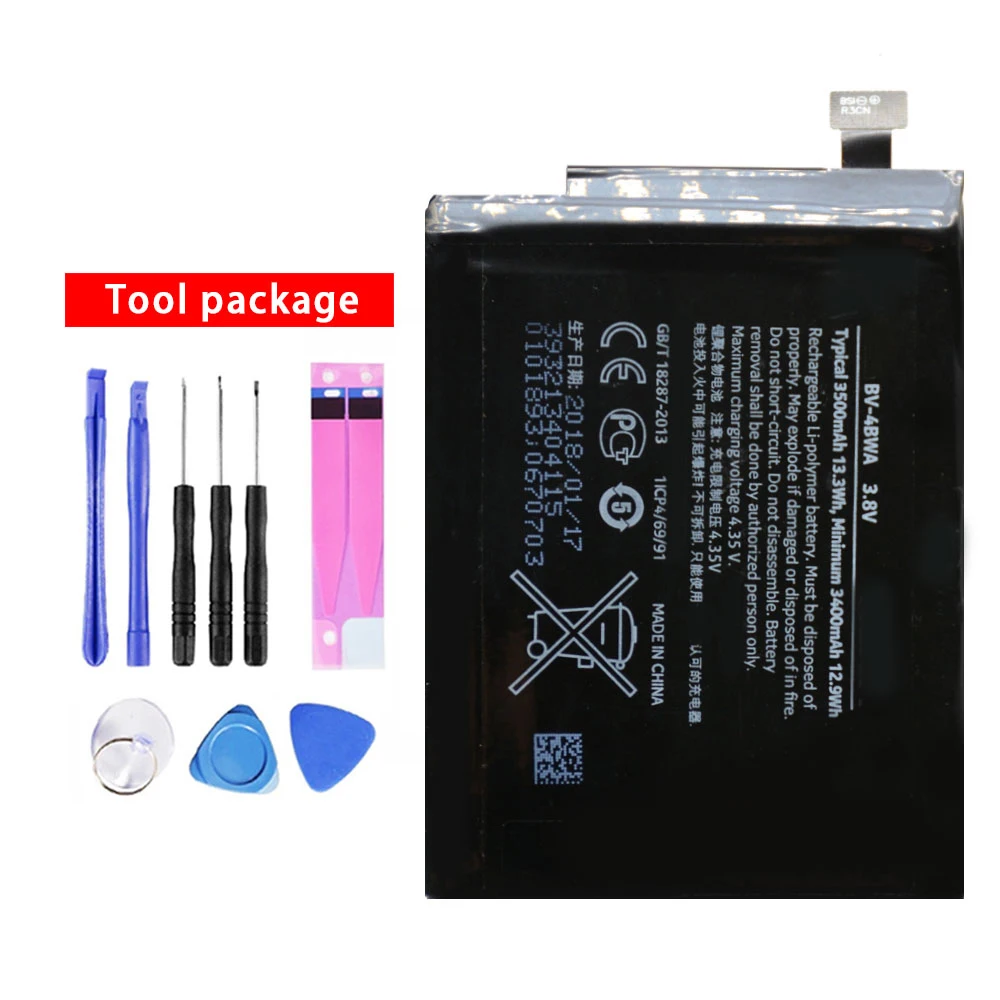 

New High Quality Replacement Battery BV-4BWA For Nokia Lumia 1320 Built-in Phone Batteria BV4BWA 3500mAh + Free Tools