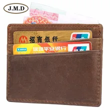 J.M.D держатель для карт Кожаный RFID блокирующий кредитный держатель для карт, тонкий футляр для удостоверения личности R-8101R/A