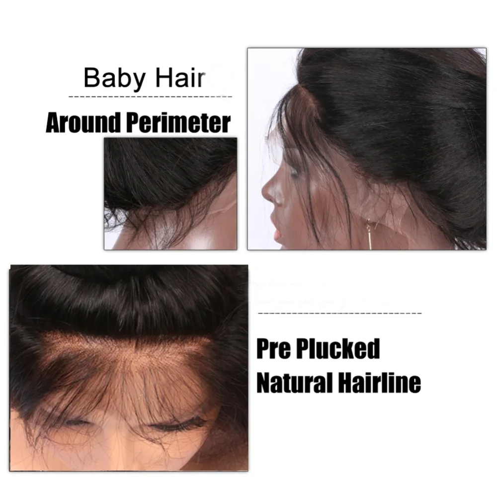 Eversilky 360 Lace Frontal Wig Pre Plucked Hairline Bleached Knots Brazilian Virgin Hair Body Wave Human Hair Lace Wigs