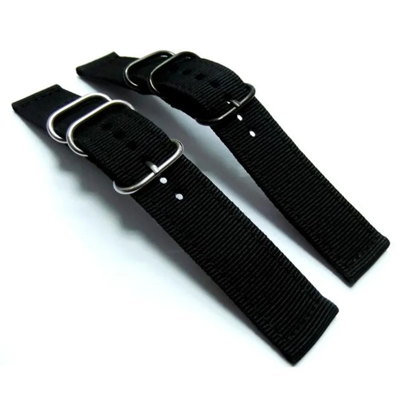 

Fashion Canvas 20MM Wrist Watch Band Strap New watch bracelet belt black watchbands #AP28