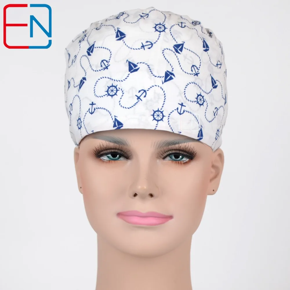 surgical caps for doctors and nurses with long hair printing free