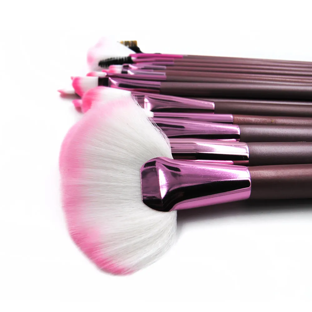 Pincéis de Maquiagem Coleção com Case Kit de Ferramentas Moda Estilo Conjunto Macio Pro Cosméticos Rosa Make-up Escova pó Fundação 22 Pçs 6 Cheap Aplicador de sombra