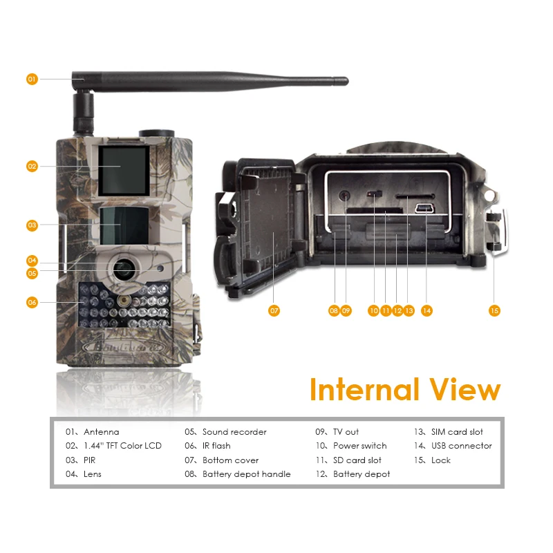 Bolyguard охотничья камера 2G MMS GPRS Беспроводная Дикая камера 18MP 850nm IRLEDs тепловизор фото ловушки Скаут Трейл игровая камера