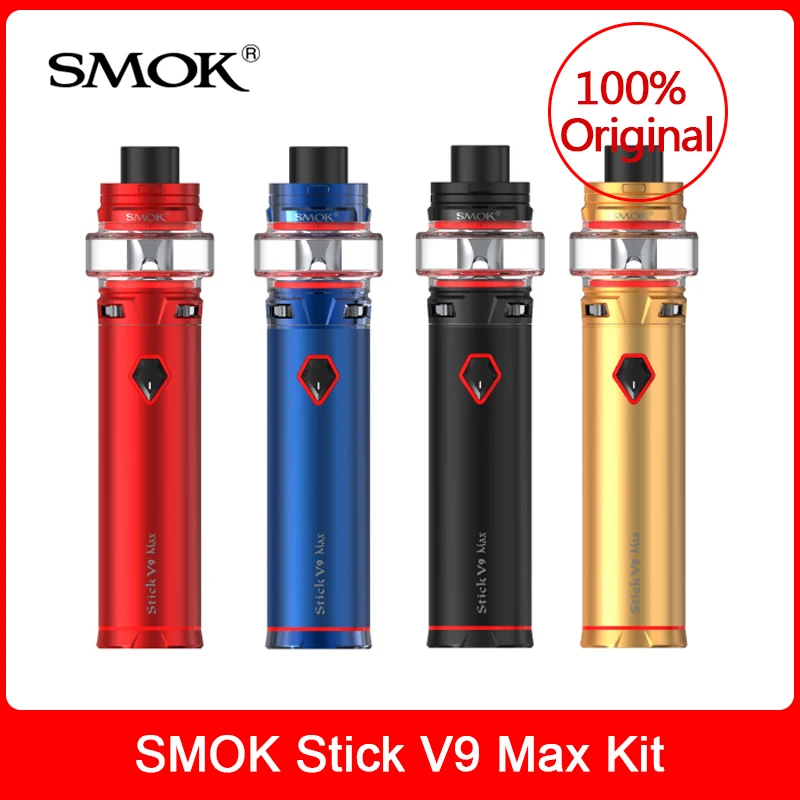 Original SMOK Stick V9 Max Kit with 4000mAh Battery + Tank 8.5ml + S1/S2 Coils Electronic Cigarette stick v9 max vape kit