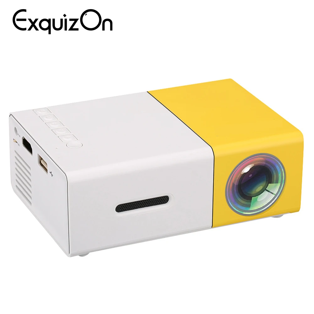 YG300 LCD Projector Mini Home Theater 320×240 Media Proyector Support 1080P AV USB SD Card HDMI Interface Portable Pocket Beamer