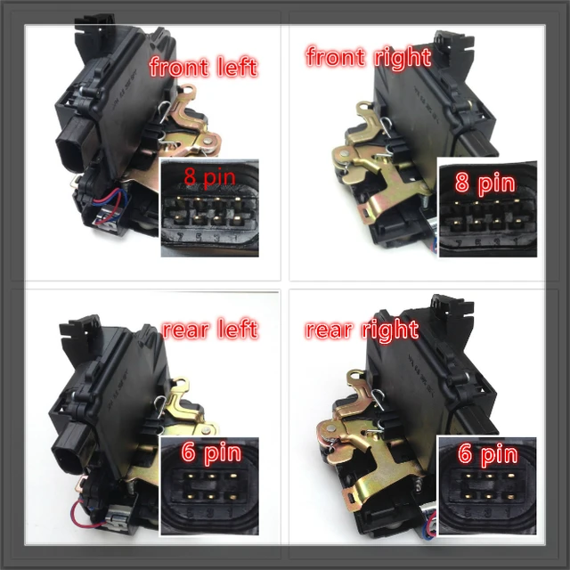 US $8.82 Door lock actuator 3B1837015A for VW Passat B5 Golf Jetta MK4 Beetle Door Lock Actuator Front Rear 