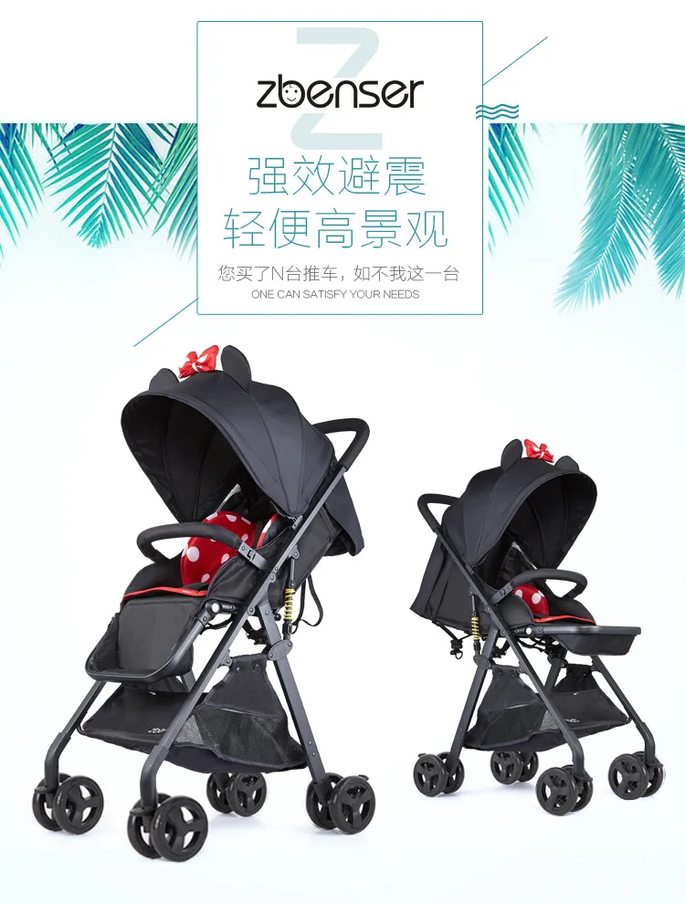 Double baby Stroller for Twins Omni-directional Wheels Half Lying Twin Baby Stroller Baby Double Jogging Stroller 360 Degree