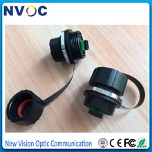 Открытый IP67 ODVA-SC/APC перегородка волоконно-оптический адаптер С Пылезащитным колпачком, ODVA-S колпачок C волоконно-оптический водонепроницаемый адаптер