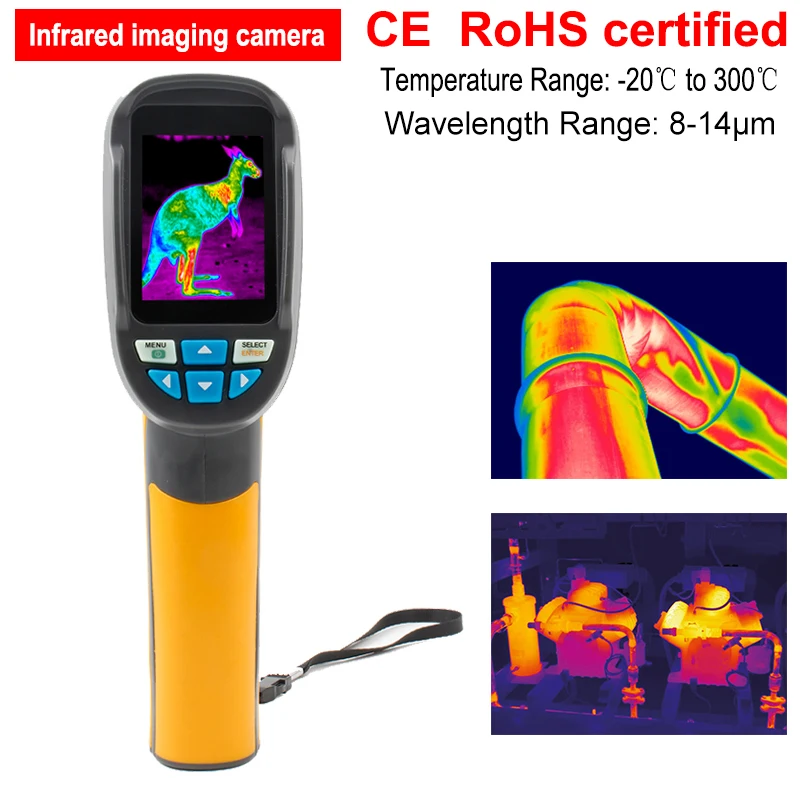 

Handheld Infrared Thermometer Infrared Imaging Device HT-02 Portable IR Thermal Imager Thermal Imaging Camera CE RoHS Eertified