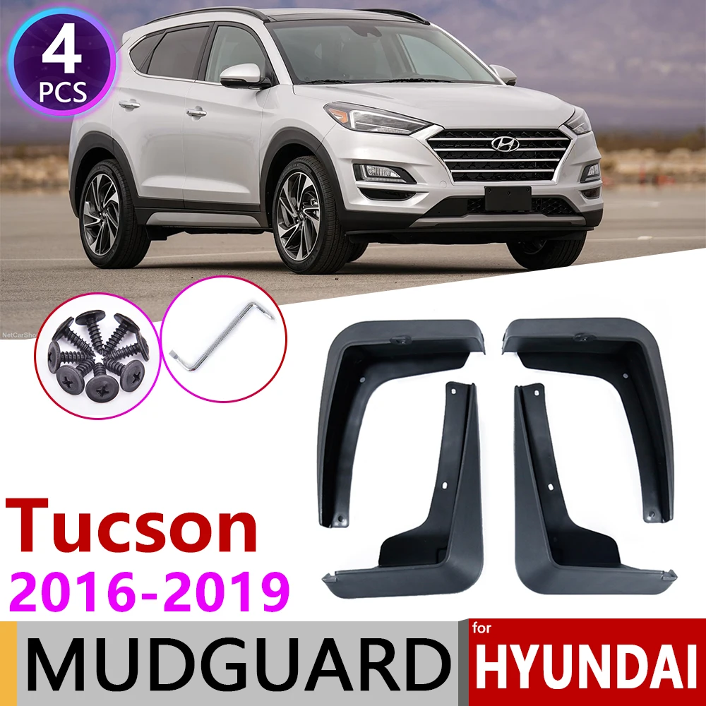 

4pc for Hyundai Tucson TL 2016 2017 2018 2019 Mudguard Car Fender Fenders Splash Flap Flaps Mud Guard Guards Mudflap Accessories