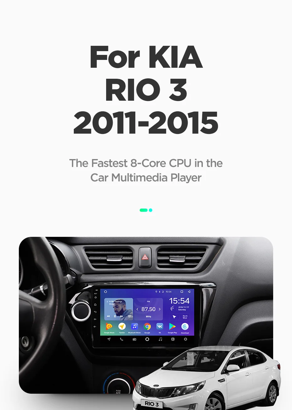 Sale TEYES SPRO For KIA RIO 3 4 2011-2019 Car Radio Multimedia Video Player Navigation GPS Android 8.1 No 2din 2 din dvd 7