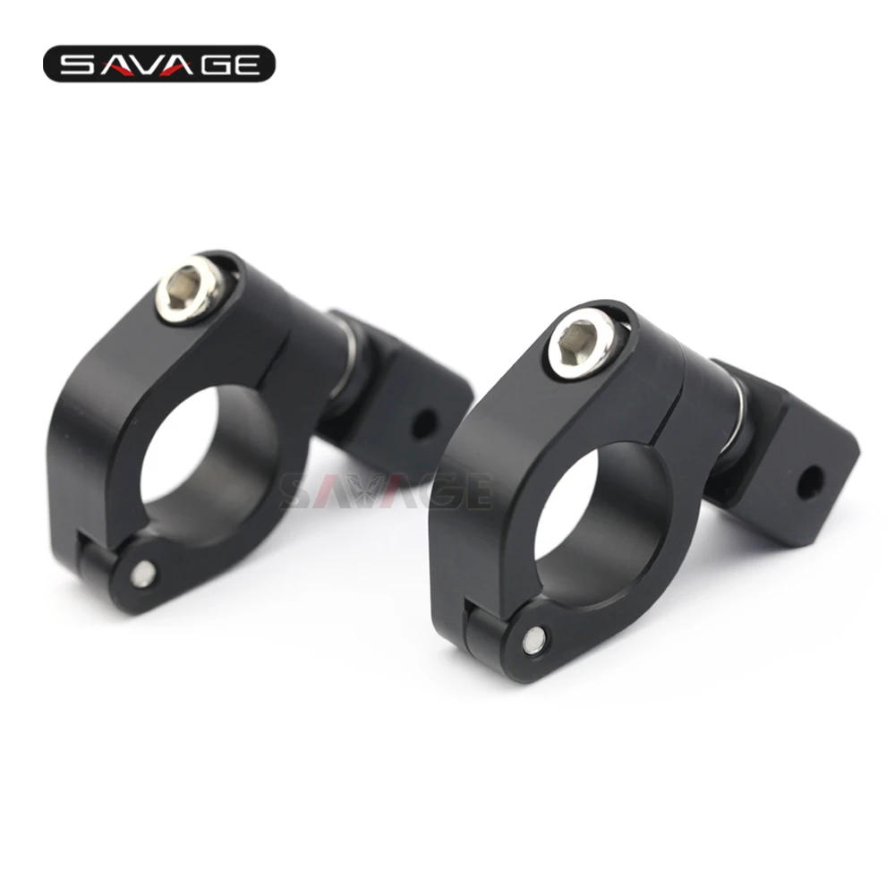 Front Driving Aux Lights Fog font b Lamp b font Supporter 25mm Bracket Universal Motorcycle Accessories