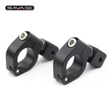 Front Driving Aux Lights Fog font b Lamp b font Supporter 25mm Bracket Universal Motorcycle Accessories
