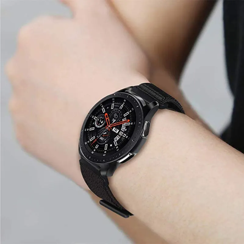 22 мм 20 мм нейлоновый ремешок для samsung Galaxy Watch 46 мм 42 мм Active 2 gear S3 классический ремешок для huami amazfit bip huawei gt 2 полосы