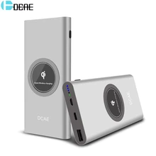 DCAE 10000mAh QI Wireless Charger USB Power Bank For iPhone XS Max X 8 Portable Powerbank