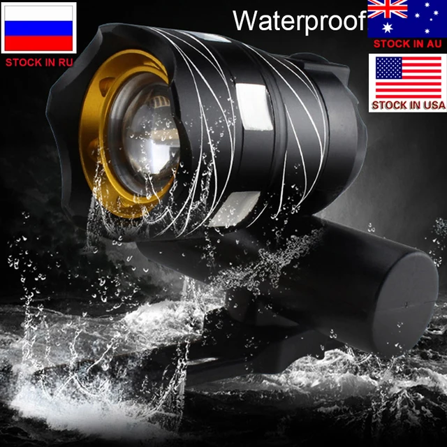 Best Price ZK30 T6 LED Bicycle Light Bike Front Lamp Outdoor Zoomable Torch Headlight USB Rechargeable Built-in Battery 15000LM