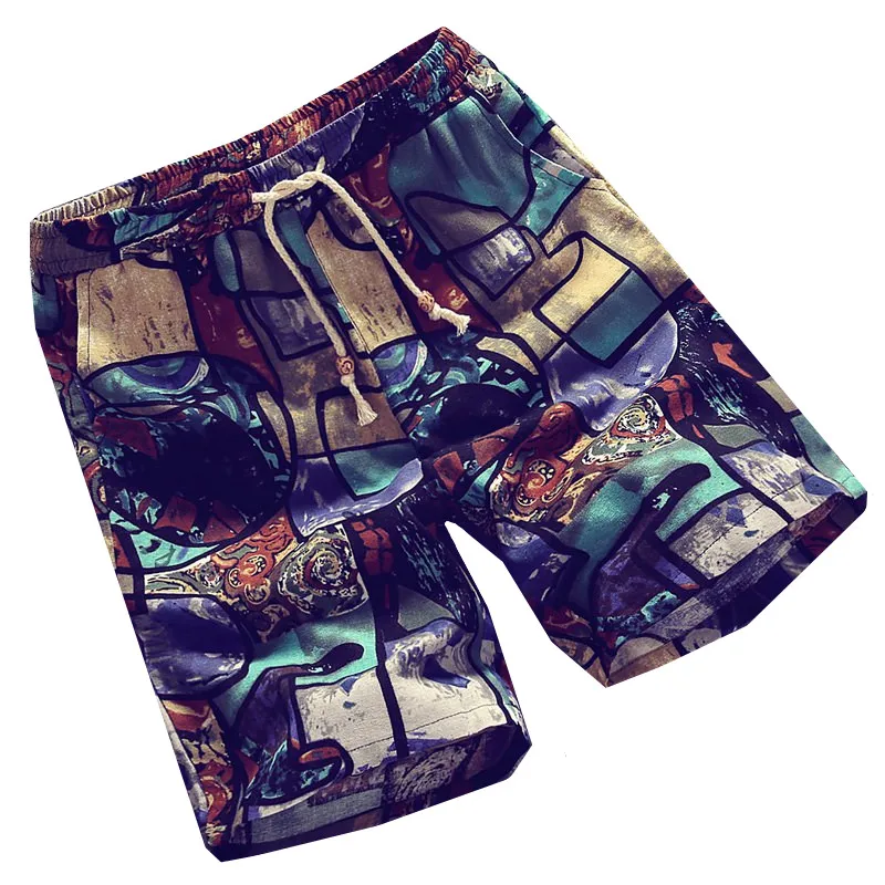 C1026 новые молодежные популярные мужские летние модные повседневные пляжные шорты с принтом дешевые