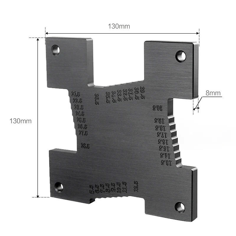 Измеритель глубины 2 шт./компл. точный измеритель высоты метрический измерительный инструмент для стола маршрутизатора, деревянный маршрутизатор