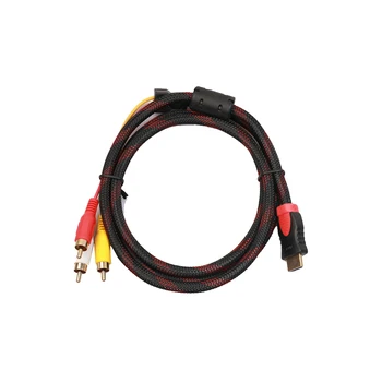 

Universal 1.5m HDMI to 3RCA Video Audio AV Component Converter Adapter Cable for HDTV and LCD Projectors