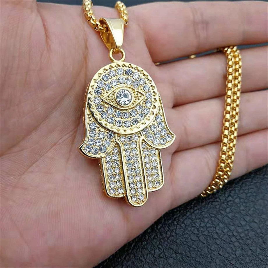 Women's hamsa necklace Clearance