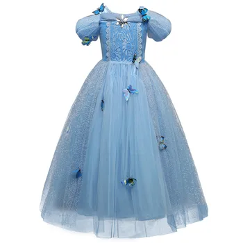 

4 10 14Years Christmas Fancy Girls Halloween Princess Dress Cosplay Kids Party Girl Dress Winter Elsa Children's Costume