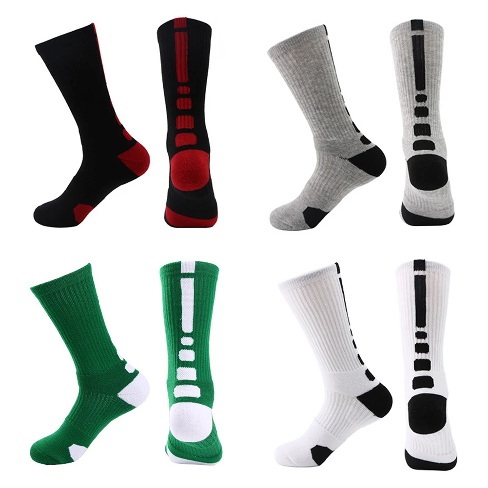 Новый профессиональный баскетбол носки утолщенные Полотенца Футбол носки Для мужчин длинные Спорт на открытом воздухе высокой