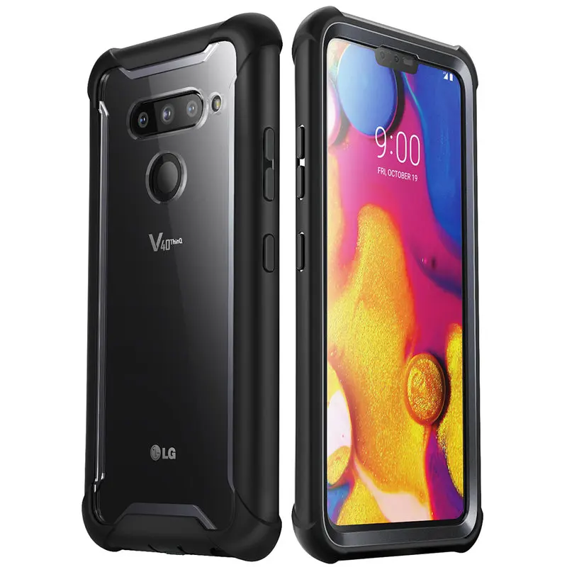 Полноразмерный Прочный Прозрачный Бампер для LG V40 Чехол i Blason Ares со встроенной