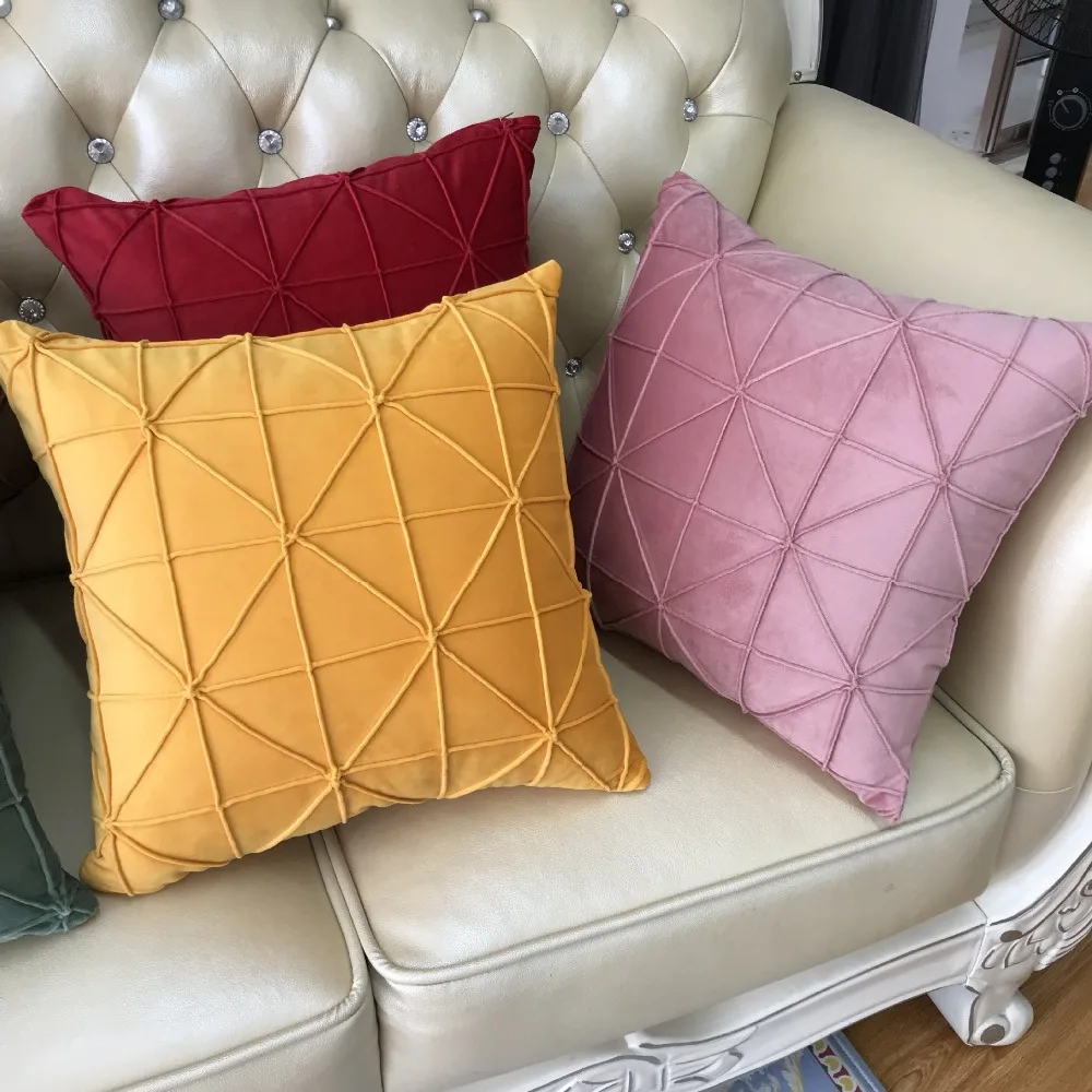 بلون سوبر لينة عالية الصف أنيقة الجاكار التطريز وسادة غطاء المنزل تزيين كيس وسادة كنبة مكتب غطاء الوسادة