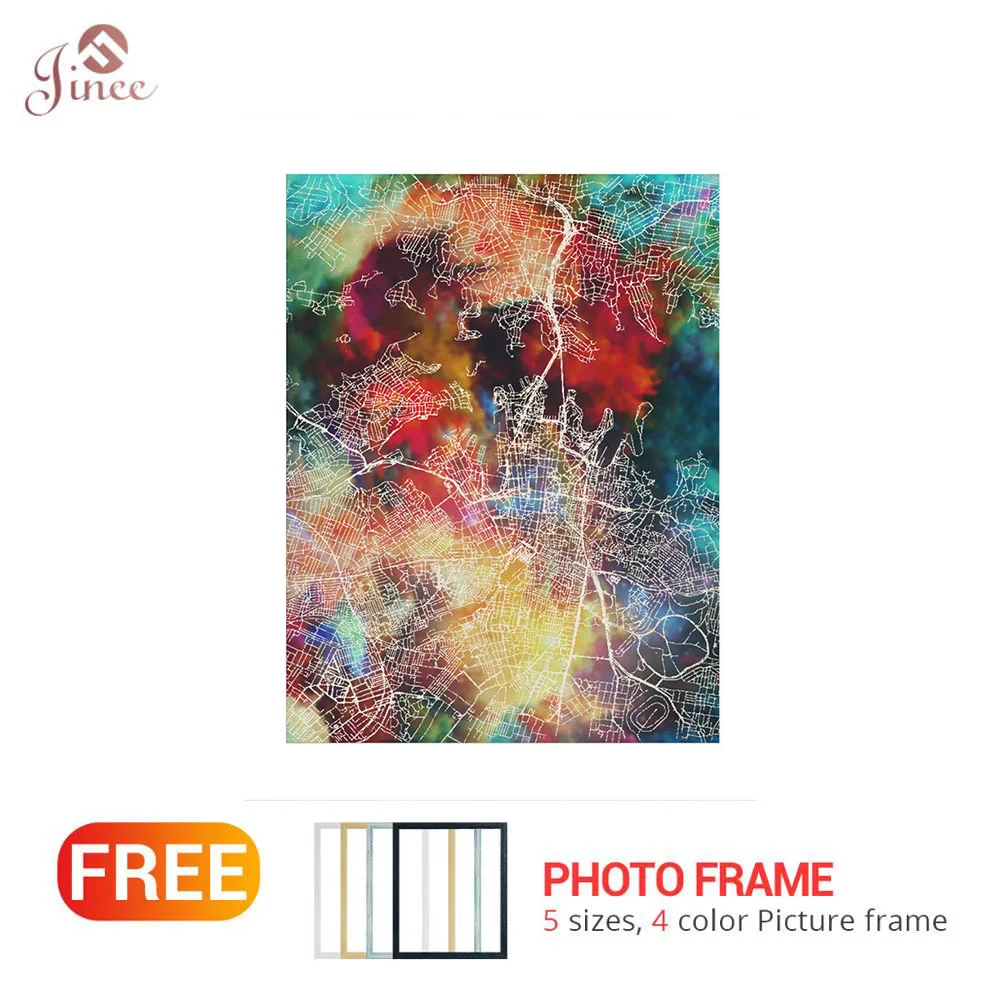 

Diamond Painting Full Square/Round Diamond Painting City Map Mosaic Rhinestone Embroidery Home Decoration