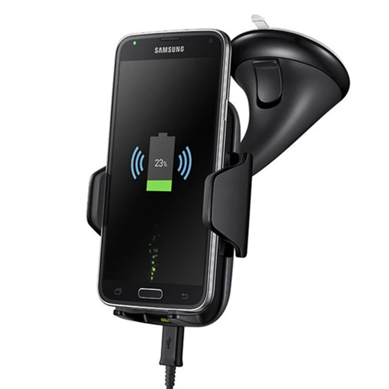 

Phone Sucker Holder + Car Charger Dock Mount Universal Wireless Fast Charging Multifunction For Samsung for iPhone Smart Phone