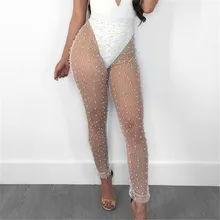 Женские пляжные сетчатые прозрачные Купальники Cover Up Купальники прозрачные длинные брюки Новые Дамы See Through штаны-бикини сокрыUPS