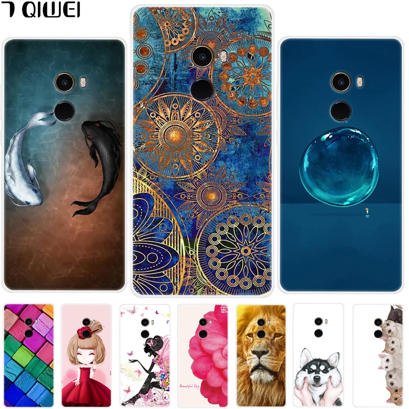 

For Xiaomi Mi Mix 2 Case Cover Silicone Mix 2 Soft TPU Back Cover Case For Fundas Mi Mix 2 Cover Mix2 Case Slim Transparent Para