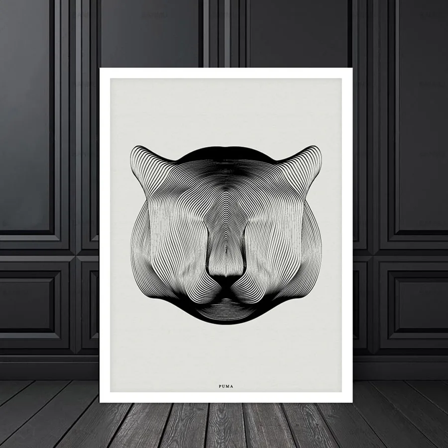 Abstract Animal Canvas Painting Wall Art Picture for Living Room Art poster Decoration Picture No Frame Morden Print Wall 1