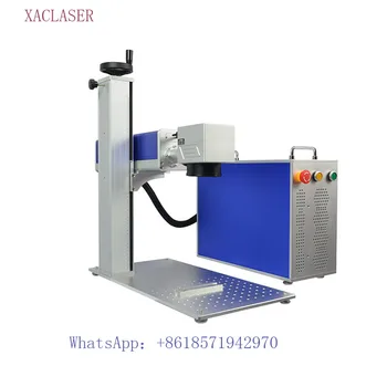 

20W fiber laser marking machine metal cutting plotter nameplate key ring mobile phone shell laser engraving machine