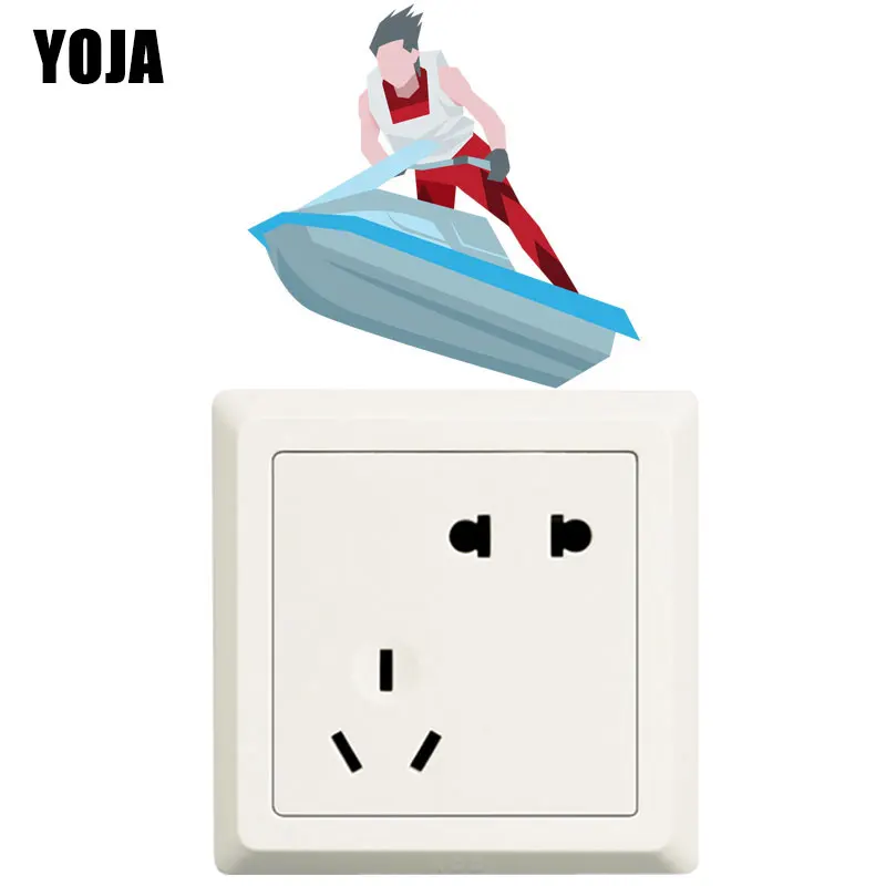 YOJA Passionate Canoeing Fashion Wall Decal Switch Sticker Living Room Bedroom PVC Decor 8SS1894 | Дом и сад