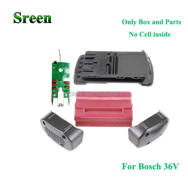 

Box No Cells Inside Power Tools Battery Case Replacement for Bosch 36V Plastic Shell DIY to 36V Li-ion Battery Packs D-70771