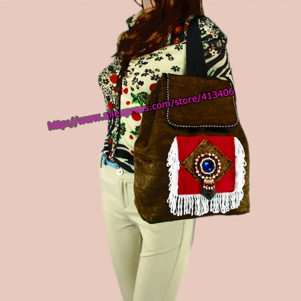 Tribal font b Vintage b font Hmong Thai Indian Ethnic Boho hippie ethnic bag rucksack font