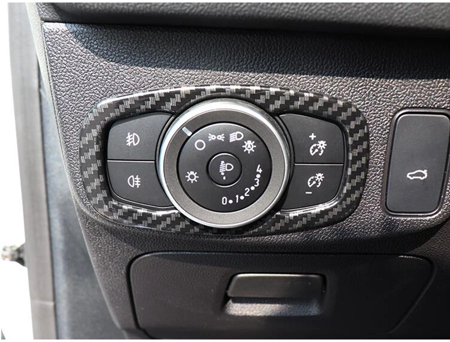 Накладки для салона из углеродного волокна для Ford Focus ABS, внутренняя дверь, подлокотник, окно, кнопка подъема, накладка