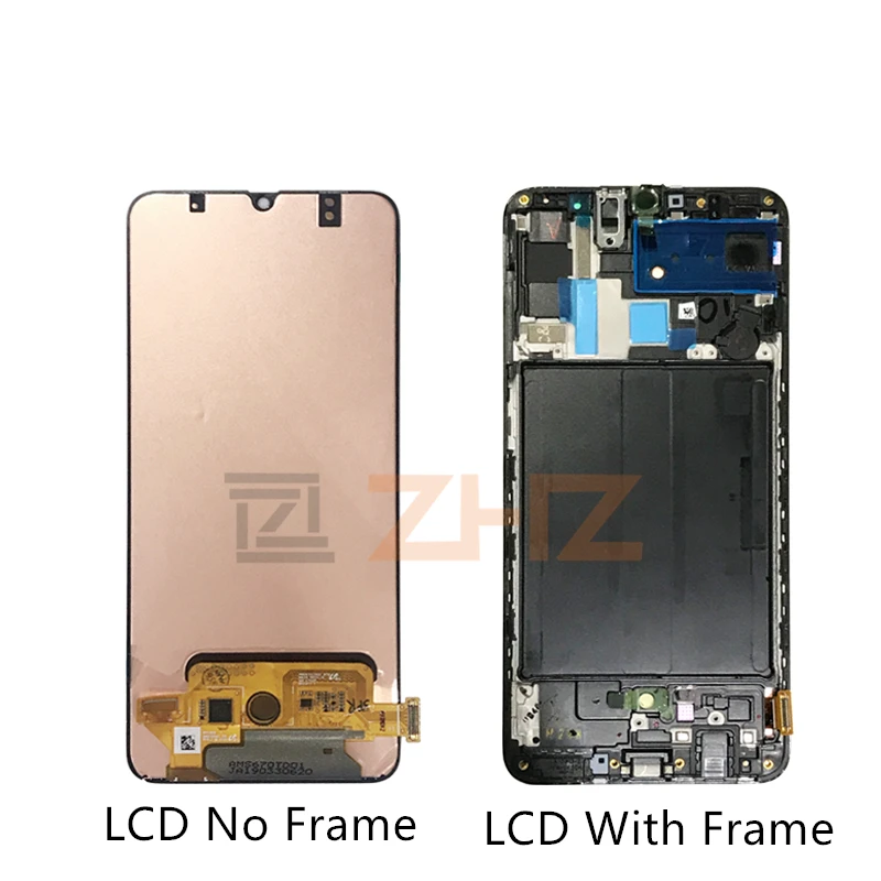 Super AMOLED для Samsung galaxy A70 lcd 2019 A705 A705F SM сенсорный экран дигитайзер в сборе с рамкой