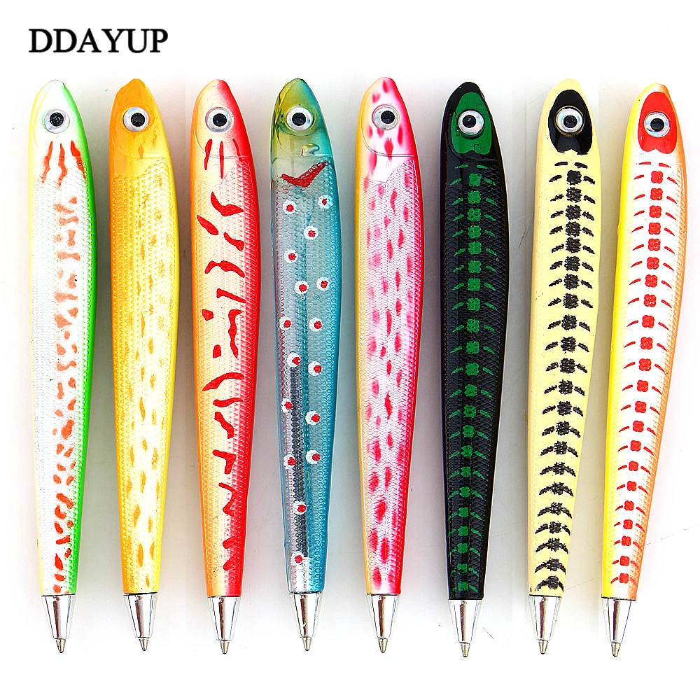 5pcs/lot Creative Fish Shape Ballpoint Pen Ocean Signature Pen For Writing Stationery Office School Supplies ocean coloring book featuring relaxing ocean scenes tropical fish and beautiful sea creatures 30 page