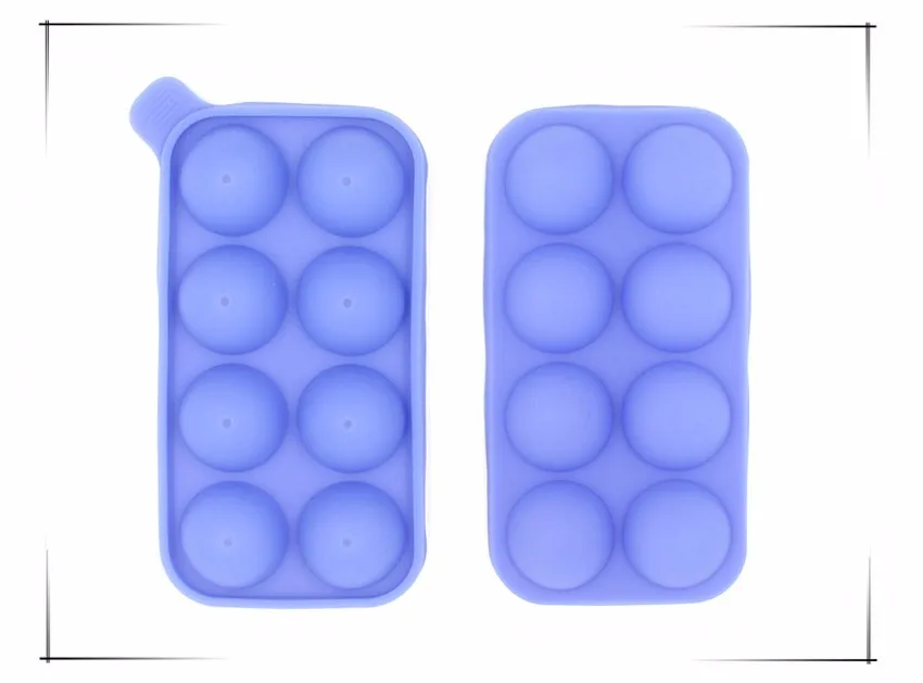 Шаровая форма для леденцов, силиконовые инструменты для выпечки, 8 шаров, решетки, сделай сам, ледяной куб, форма для конфет