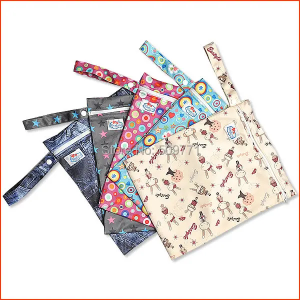 Plastic Wetbag Zipper wet bags Diaper Bags 33pcsin Diaper Bags from