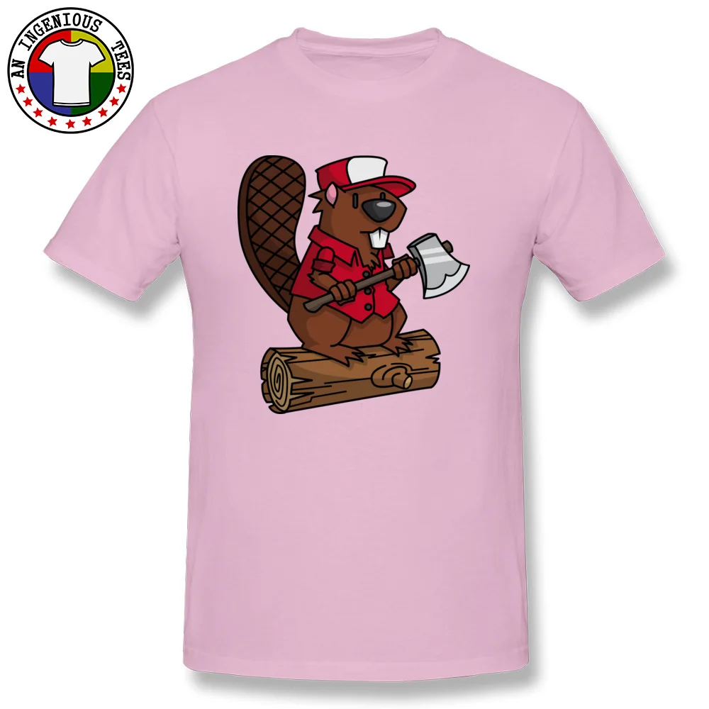 Beaver Chopper NEW YEAR DAY All Cotton Crewneck Tops T Shirt Short Sleeve Personalized Sweatshirts Brand New Hip hop Tshirts Beaver Chopper pink