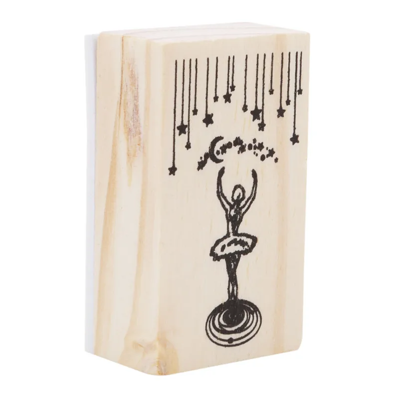 Украшенные главами серии коробки деревянный альбом для штампов DIY Фотоальбом украшение карты ремесло деревянная резиновая игрушечная печать