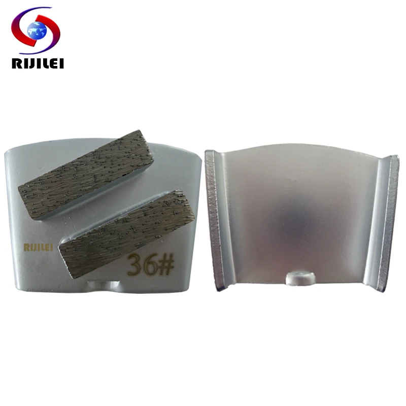 

RIJILEI 12PCS HTC Diamond Grinding Blade Disc for Concrete Floor Grinding Segments Disk grinding shoes H20B